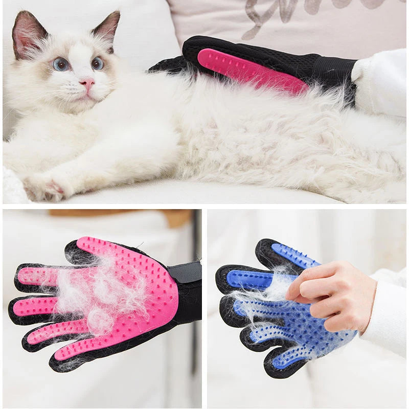 Pet Glove Cat Grooming Hair Deshedding Brush S Dog Comb for S Bath Cleaning Glove De-Shedding De-Matting Pet Grooming Products