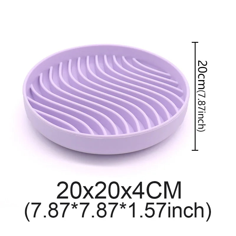 Pet Anti-Choking Feeder Dog Food Bowl Pet Supplies Feedingmat Feeding Bowls Mat for Non-Sliping Distracted Licking Plate Cutlery