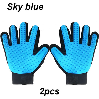Pet Glove Cat Grooming Hair Deshedding Brush S Dog Comb for S Bath Cleaning Glove De-Shedding De-Matting Pet Grooming Products