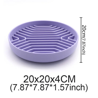 Pet Anti-Choking Feeder Dog Food Bowl Pet Supplies Feedingmat Feeding Bowls Mat for Non-Sliping Distracted Licking Plate Cutlery