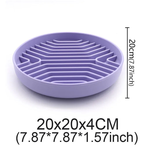 Pet Anti-Choking Feeder Dog Food Bowl Pet Supplies Feedingmat Feeding Bowls Mat for Non-Sliping Distracted Licking Plate Cutlery
