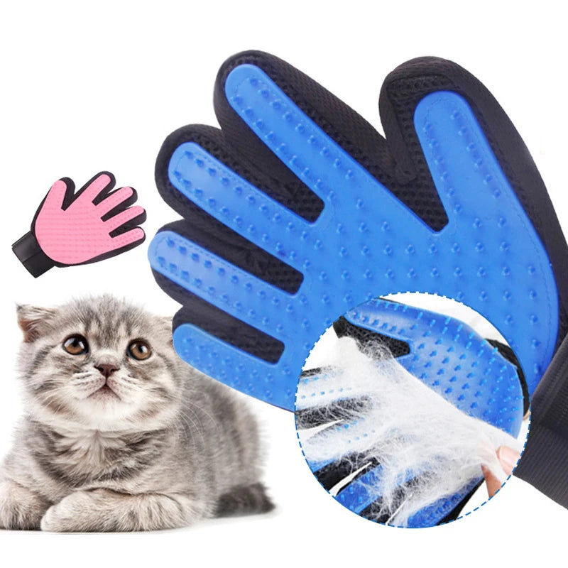 Pet Glove Cat Grooming Hair Deshedding Brush S Dog Comb for S Bath Cleaning Glove De-Shedding De-Matting Pet Grooming Products