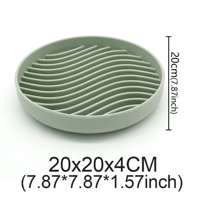 Pet Anti-Choking Feeder Dog Food Bowl Pet Supplies Feedingmat Feeding Bowls Mat for Non-Sliping Distracted Licking Plate Cutlery