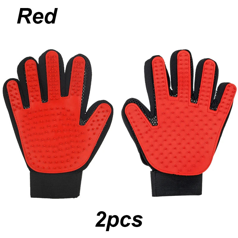 Pet Glove Cat Grooming Hair Deshedding Brush S Dog Comb for S Bath Cleaning Glove De-Shedding De-Matting Pet Grooming Products