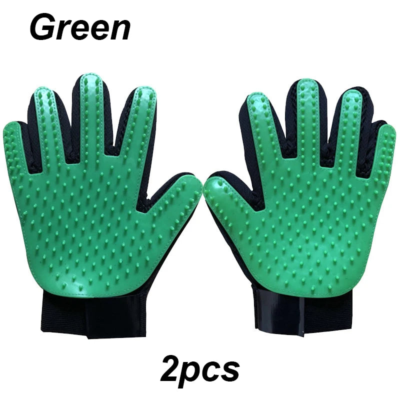Pet Glove Cat Grooming Hair Deshedding Brush S Dog Comb for S Bath Cleaning Glove De-Shedding De-Matting Pet Grooming Products